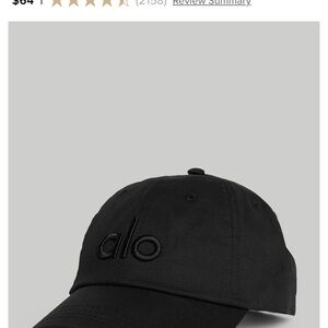 ALO Yoga Black Logo Cap